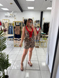 Brown Leopard Romper