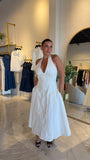 White CorsetWaist Dress