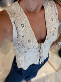 Summer Sand Crochet Top