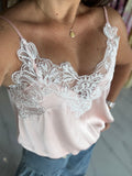 Salmon Lace Top