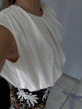 Ivory Studs Bubble Top