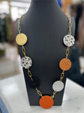 Spheres Leather Necklace