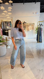 MidWaist Barrel Leg Jeans