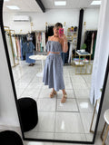 Chambray Eyelet Top & Skirt