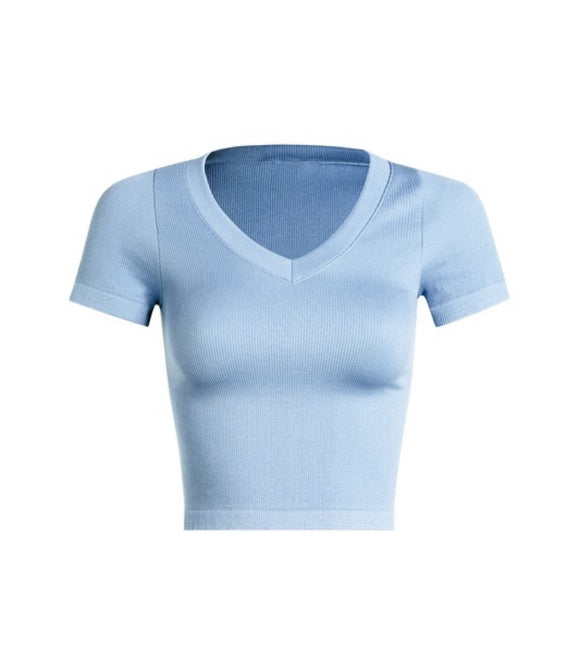Vneck Basic Slevees Top