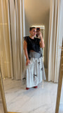 White Gingham Bow Skirt