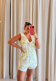 Flowers TieFront Romper