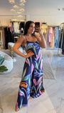 Midnight Tropic Wide Jumpsuit