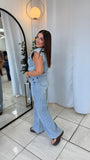 LightDenim Pockets Jumpsuit