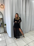 Black Shirt Lace Dress