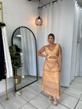 Yellow CutOut Maxi Dress