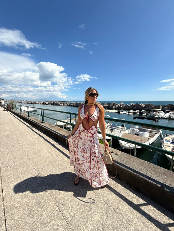CutOut Shells & Flowers Dress