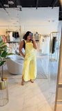 Lemon Denim Relaxed Overall
