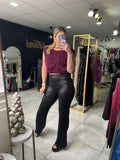 Black Sequin Pants