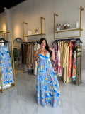 Blue Multi Maxidress