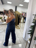 DenimBlue Sleeveless Jumpsuit