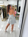 HeatherGrey Halter Romper