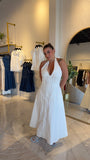 White CorsetWaist Dress