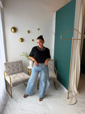 LightBlue Asymmetric Jeans