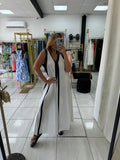 White & Black Maxi Dress