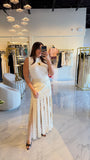 Apricot Beaded Skirt