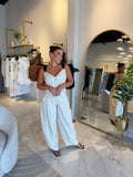 BeigeBlack Linen Vest & Pants