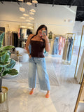 Blue Light Barrel Jeans
