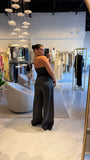 Gray Strapless Jumpsuit