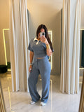Blue Polo Lounge Top & Pants
