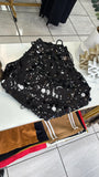 Black VSequin Top