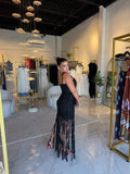 Black Kaia Fringes Set
