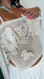 Ivory Crochet Cami Top