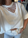 Lace White Tshirt