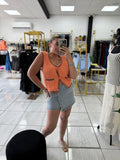 SunKiss Textured Sweater Vest