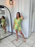 Green Leaves Romper