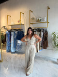 Champagne Satin Vest & Pants Set