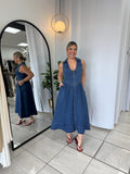 Denim Indigo Midi Dress