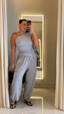 Grey OneShoulder Top & Balloon Pants