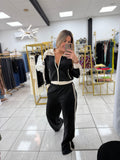 Black Ivory ZipUp Jacket & Pants Set