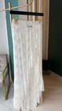 White Ruffles Lace Skirt