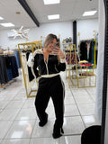 Black Ivory ZipUp Jacket & Pants Set