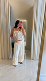 Cream Balloon Pants