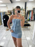 Denim Blue Corset Dress