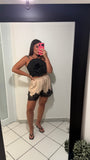 Champagne Lace Shorts
