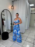 Blue Twisted Top & Pants