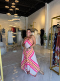 Fuchsia Halter HankyHem Dress
