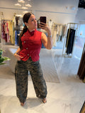 Camou Barrel Jeans
