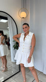 White Collar Dress