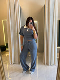 Blue Polo Lounge Top & Pants