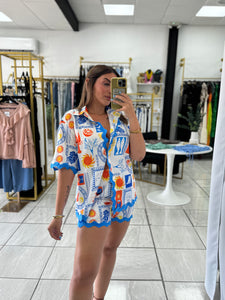 Sunny Summer Top & Shorts Set